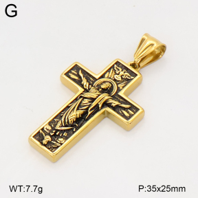 2P2006109bbov-774  Stainless Steel Pendant