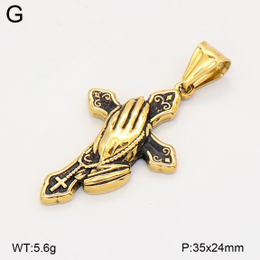 2P2006111bbov-774  Stainless Steel Pendant