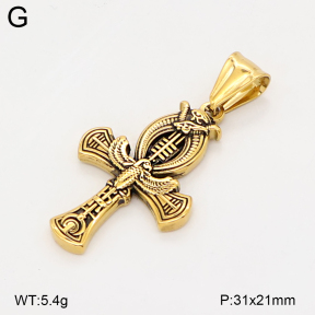 2P2006112bbov-774  Stainless Steel Pendant