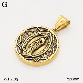 2P2006117bbov-774  Stainless Steel Pendant