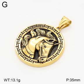 2P2006120bbov-774  Stainless Steel Pendant