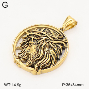 2P2006121bbov-774  Stainless Steel Pendant