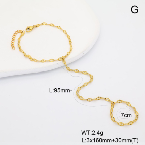 6B2004492bblp-G029  14K PVD  Stainless Steel Bracelet