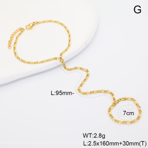 6B2004496vbmb-G029  14K PVD  Stainless Steel Bracelet