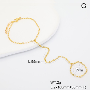 6B2004498vbll-G029  14K PVD  Stainless Steel Bracelet