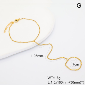 6B2004500vbll-G029  14K PVD  Stainless Steel Bracelet