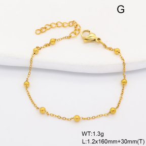 6B2004510aaio-G029  18K PVD  Stainless Steel Bracelet