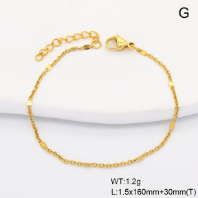 6B2004524aaio-G029  18K PVD  Stainless Steel Bracelet