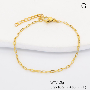 6B2004538aaio-G029  14K PVD  Stainless Steel Bracelet