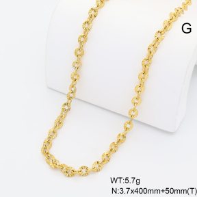 6N2005204bvlm-G029  14K PVD  Stainless Steel Necklace