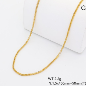 6N2005228abli-G029  14K PVD  Stainless Steel Necklace