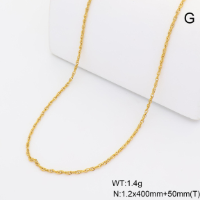 6N2005238aakk-G029  14K PVD  Stainless Steel Necklace