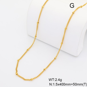 6N2005240aakh-G029  18K PVD  Stainless Steel Necklace