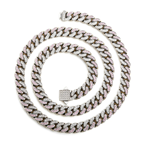 6N4004761alha-691  Width:8mm  Length :45cm  Stainless Steel Necklace  CN017