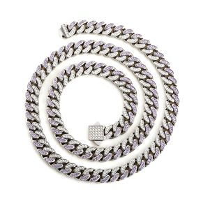 6N4004765alha-691  Width:8mm  Length :45cm  Stainless Steel Necklace  CN019