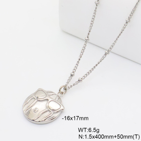 6N2005247bbov-766  Handmade Polished  Stainless Steel Necklace