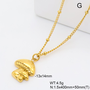6N2005248abol-766  18K PVD,Handmade Polished  Stainless Steel Necklace
