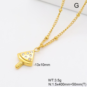 6N4004772vbpb-766  18K PVD Czech Stones,Handmade Polished  Stainless Steel Necklace
