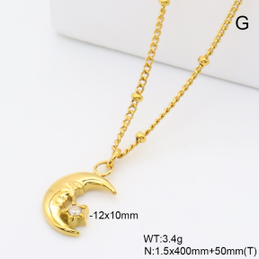 6N4004781bvpl-766  18K PVD Czech Stones,Handmade Polished  Stainless Steel Necklace
