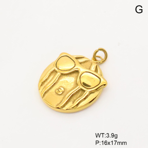 6P2001868aakl-766  18K PVD,Handmade Polished  Stainless Steel Pendant