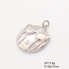 6P2001869baka-766  Handmade Polished  Stainless Steel Pendant