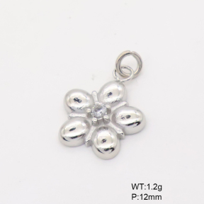 6P4000573aajl-766  Czech Stones,Handmade Polished  Stainless Steel Pendant