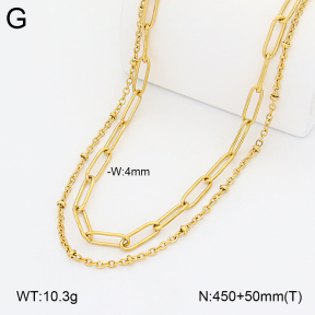 2N2008850bbov-452  Stainless Steel Necklace