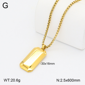 2N2008877bhjl-746  Stainless Steel Necklace