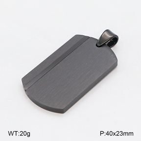 2P2006470bbov-436  Stainless Steel Pendant