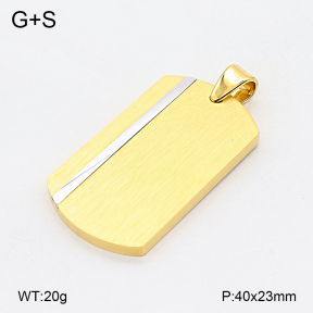 2P2006471bbov-436  Stainless Steel Pendant