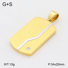 2P4001856abol-436  Stainless Steel Pendant