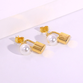 6E2007090vbnb-334  Stainless Steel Earrings