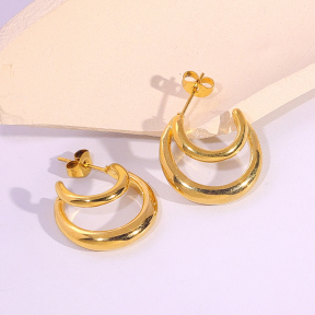6E2007116vbnb-334  Stainless Steel Earrings