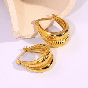 6E2007124vbnb-334  Stainless Steel Earrings