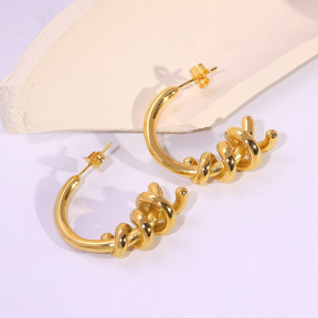 6E2007160vbnb-334  Stainless Steel Earrings