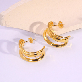 6E2007170vbnb-334  Stainless Steel Earrings