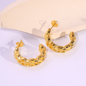 6E2007171vbnb-334  Stainless Steel Earrings