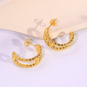 6E2007173vbnb-334  Stainless Steel Earrings