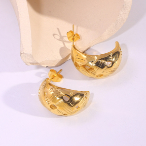 6E2007219vbnb-334  Stainless Steel Earrings