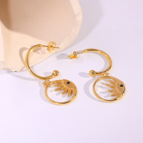 6E2007221vbnb-334  Stainless Steel Earrings