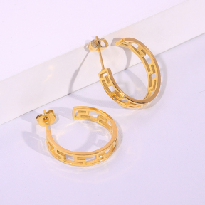 6E2007235vbmb-334  Stainless Steel Earrings