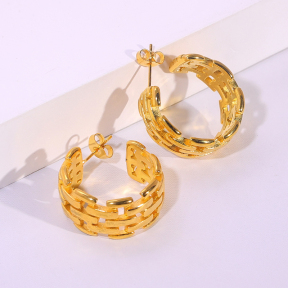 6E2007236vbnb-334  Stainless Steel Earrings