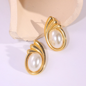 6E2007245bbov-334  Stainless Steel Earrings