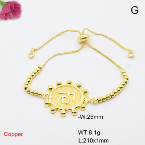F6B407070ablb-L017  Fashion Copper Bracelet