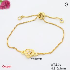 F6B407071ablb-L017  Fashion Copper Bracelet
