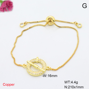 F6B407075ablb-L017  Fashion Copper Bracelet