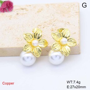 F6E302168ablb-L017  Fashion Copper Earrings