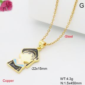 F6N301975vail-L017  Fashion Copper Necklace