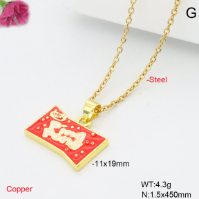 F6N301976vail-L017  Fashion Copper Necklace