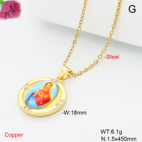 F6N301977avja-L017  Fashion Copper Necklace